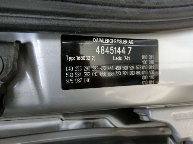 Mercedes A160 2003
